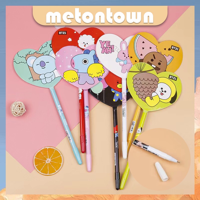 PULPEN GEL BTS BT21 KIPAS BESAR MURAH / PULPEN BTS / PULPEN BT21 / BOLPEN GEL / PENA / BALLPOIN