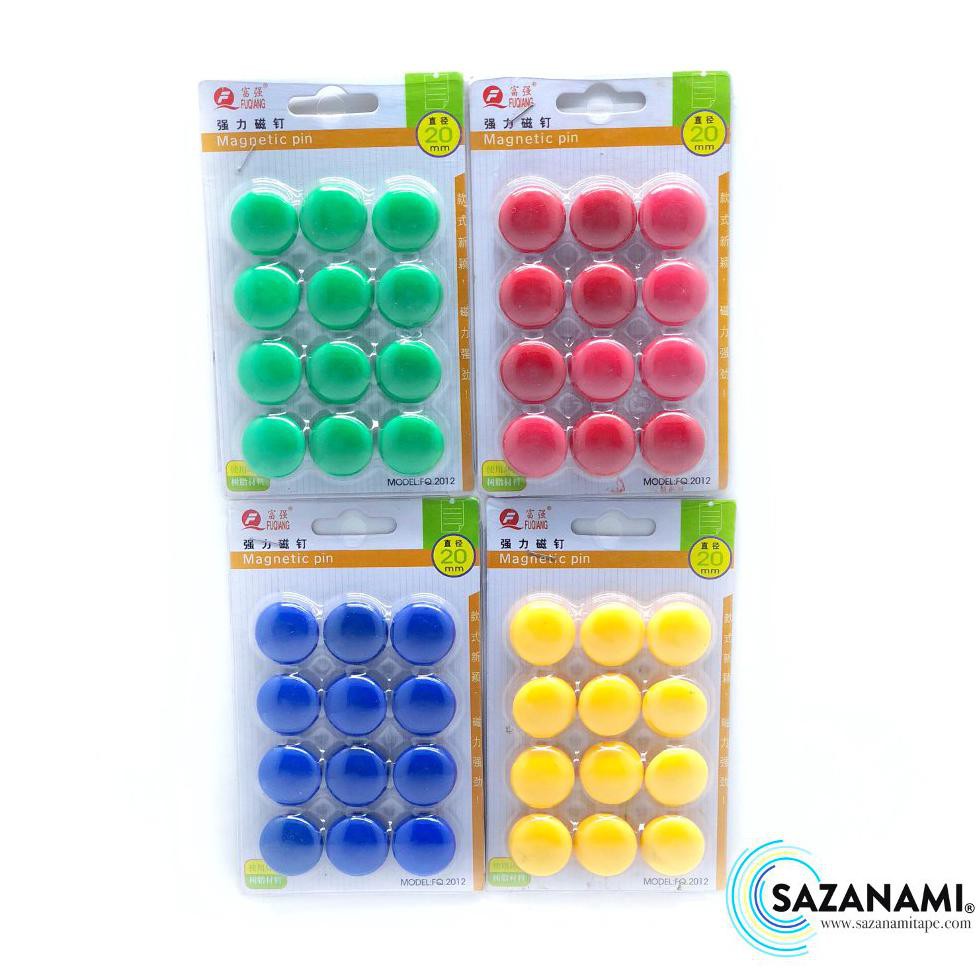 

TERMURAH MAGNET PAPAN TULIS MAGNETIC PIN WHITEBOARD 20MM 2CM 1PACK 12PCS