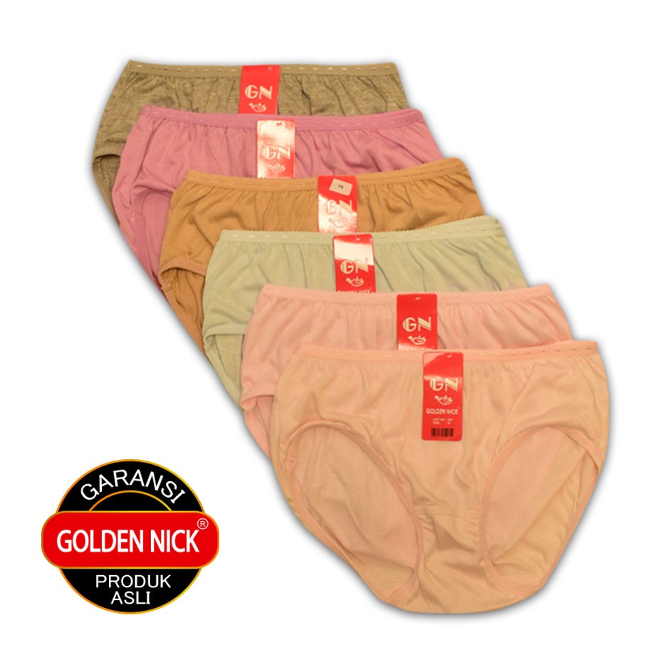CD Celana Dalam Wanita Basic Soft Lembut Karet Tebal Golden Nick