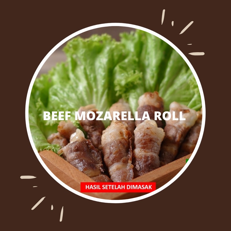 

Beef mozarella roll