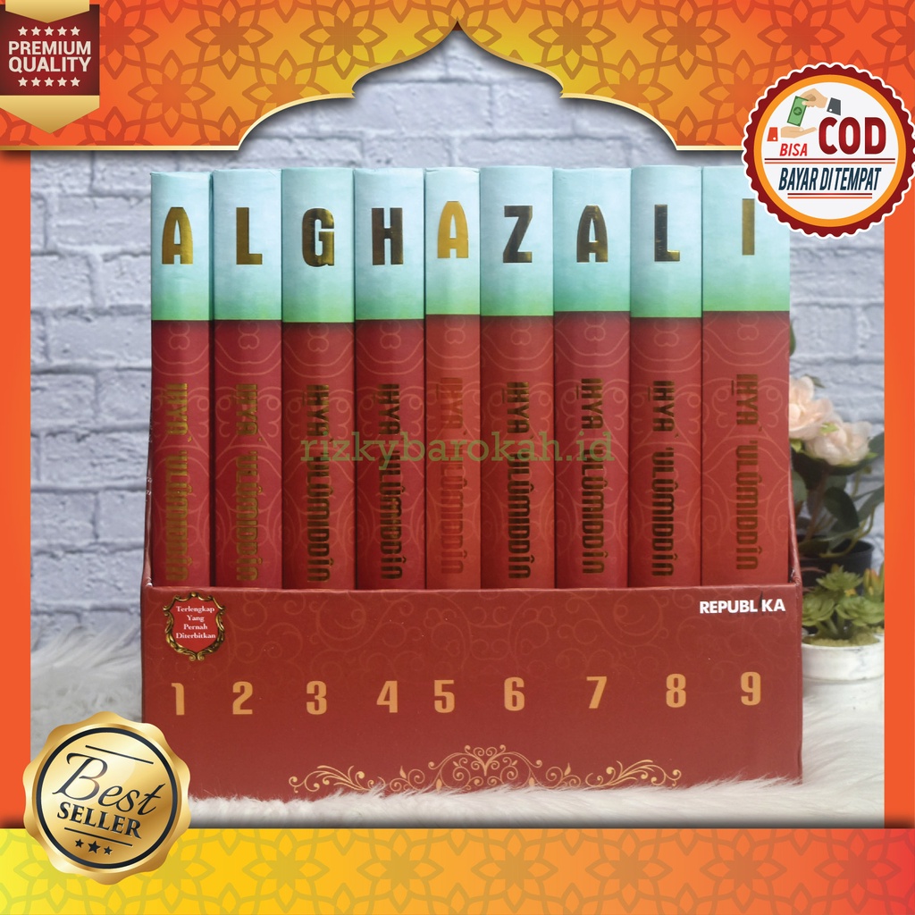 Bisa COD - Terjemah Ihya Ulumuddin Ulumiddin 9 jilid dan Box Republika Original Karya Imam Al-Ghazal