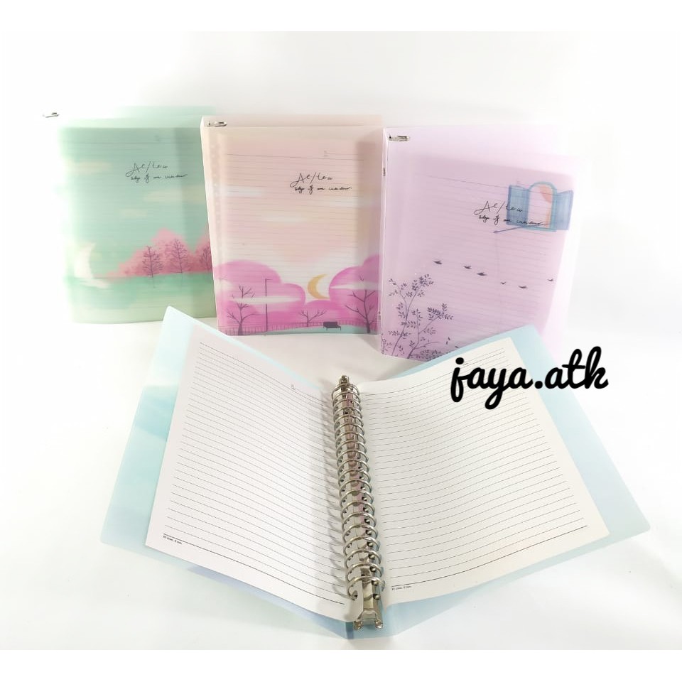 MAP BINDER A5 BINDER NOTE A5 20 RING BINDER 20 RING BUKU BINDER A5 LUCU BINDER LOOSE LEAF A5 20 RING