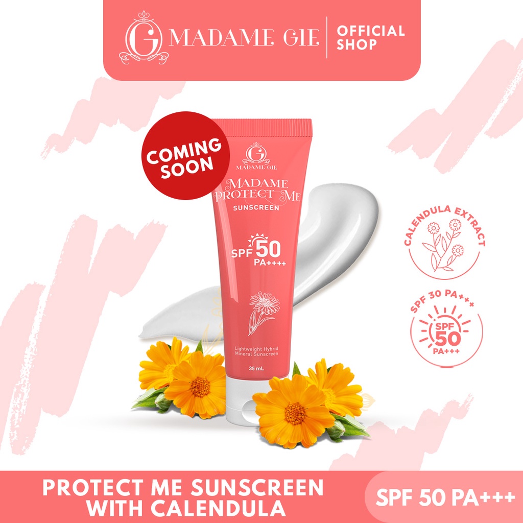 ( READY STOK ) Madame Gie Protect Me Sunscreen SPF 30 PA +++ With Calendula ✔️ BPOM