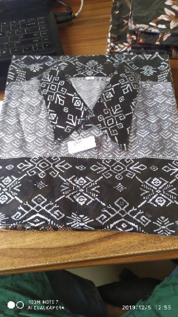 Kemeja Batik Pria Print Masa Kini M L Xl