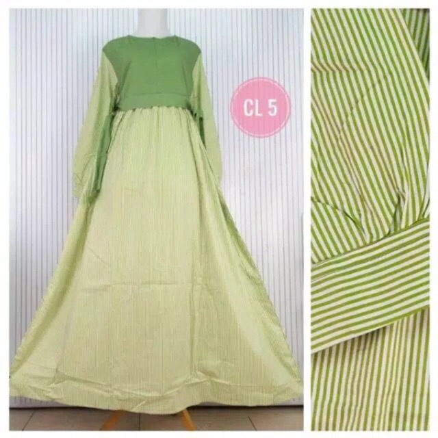 Gamis Dewasa Cutetrik Garis