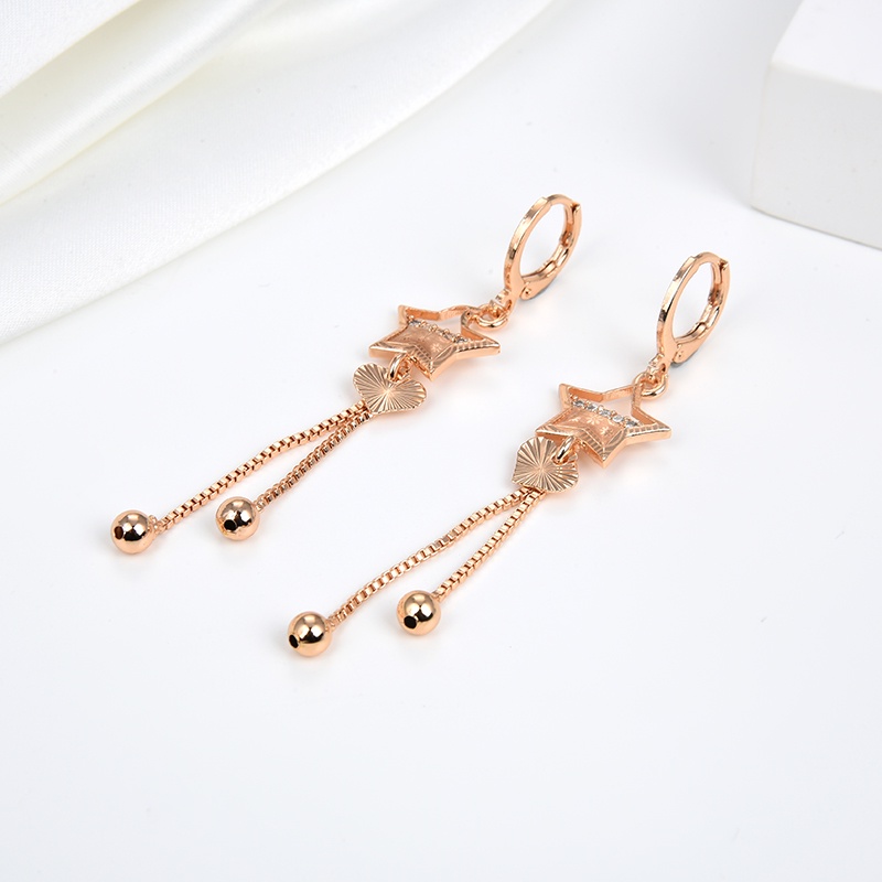 anting titanium wanita emas muda anti karat dewasa tusuk korea asli panjang dan luntur korea style selamanya dewasa 122e