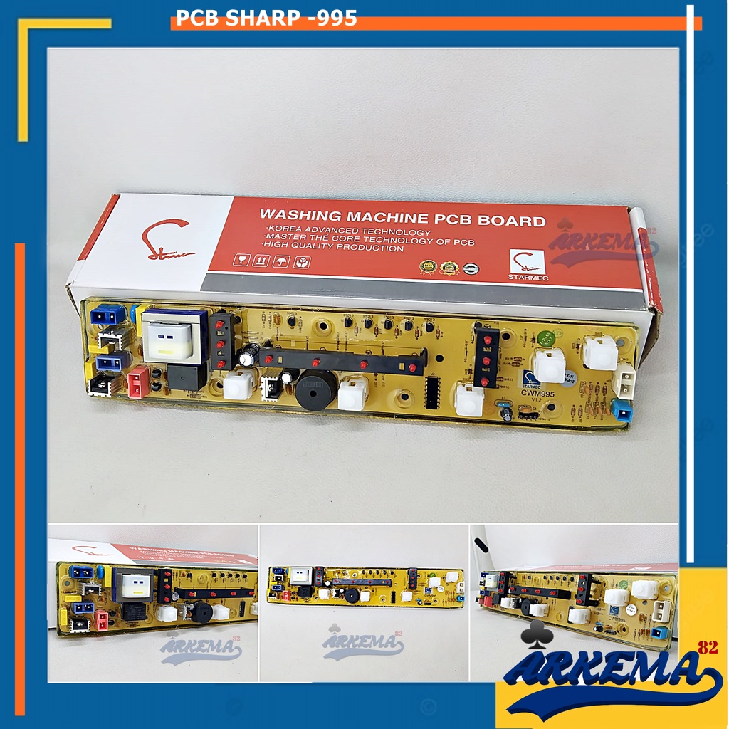 MODUL PCB MESIN CUCI SHARP ES-F800H ES F800H / ESF800H ESF850H / B / S ( 45-995 )