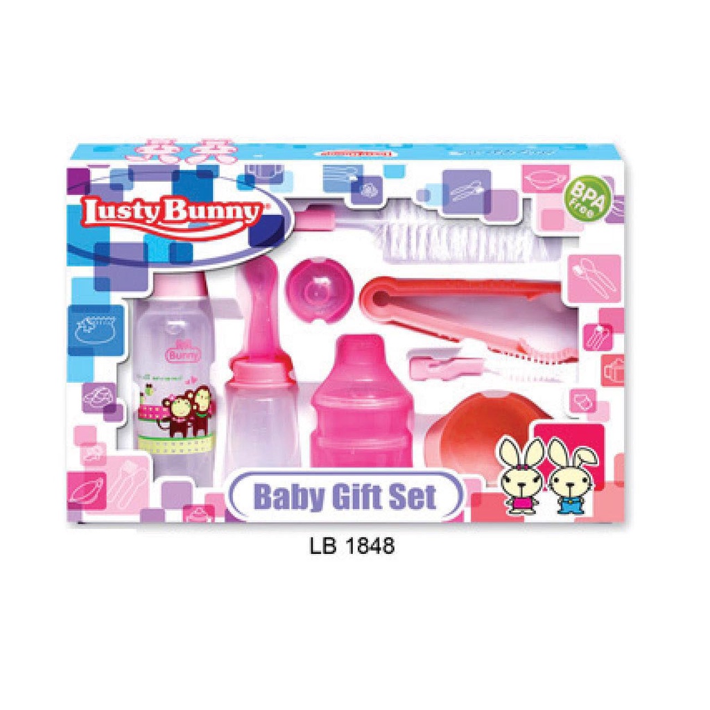 LustyBunny Feeding Set LB 1848 / alat makan bayi / peralatan makan baby / Lusty Bunny
