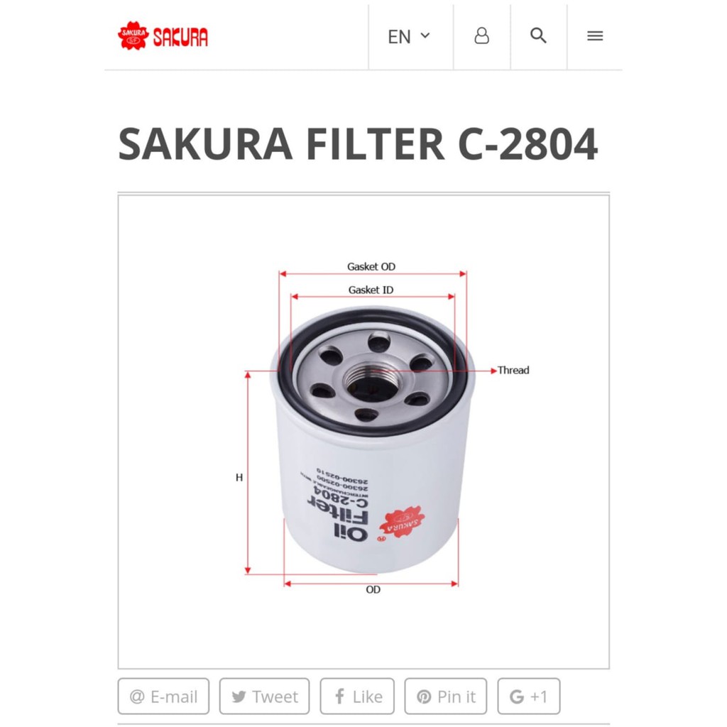 Filter OlAtoz Picanto Visto C-2804 SAKURA