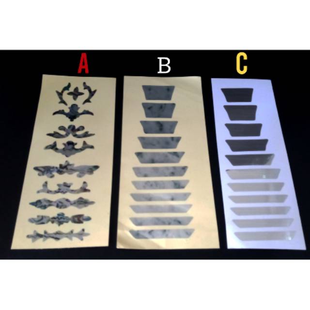 Stiker gitar inlay model bisa memilih stiker inlay guitar fretboard