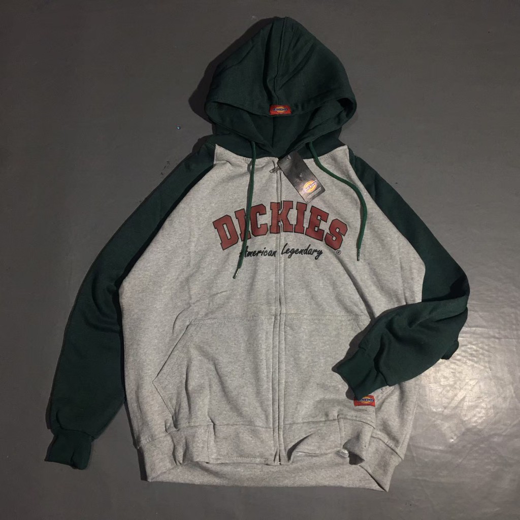 ZIPPER DICKIES AMERICAN LEGENDARY (GRAY-GREEN)