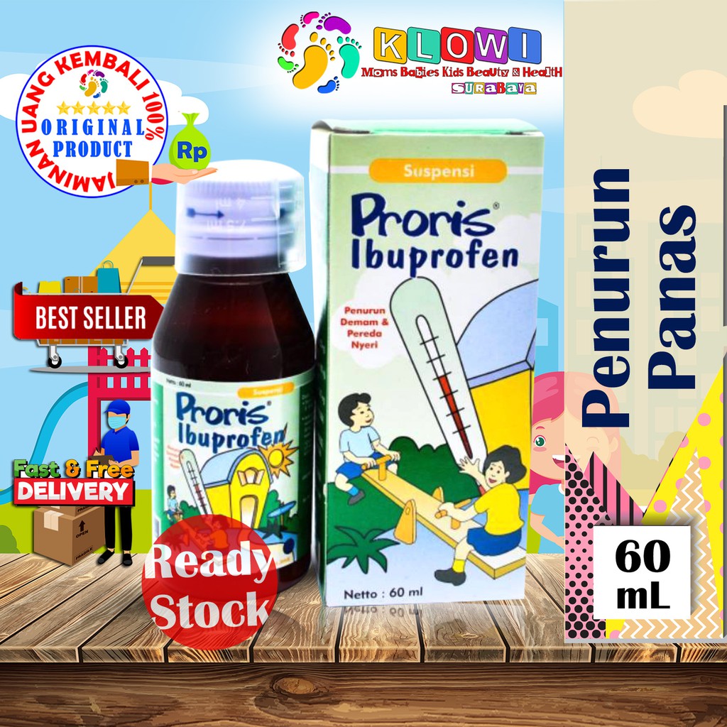 Proris Suspensi 60 ml &amp; Proris Suspensi Forte 50 ml / Penurun Panas / Proris Anak / Proris Syrup