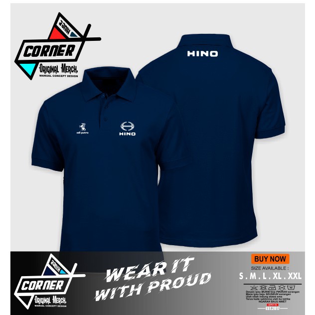 (NEW) original kapake concept Poloshirt / Polo Kaos / Baju Kerah Hino Logo Keren Murah concept