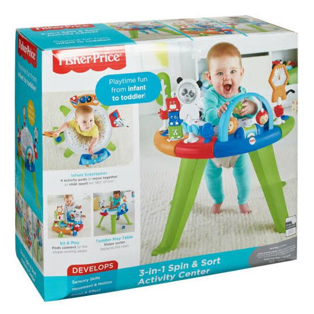 Fisher Price 3 in 1 Spin &amp; Sort Activity Center