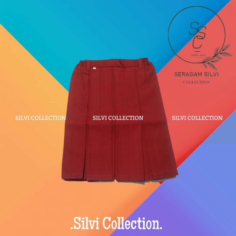 Seragam SD Rok Pendek Double Rempel Merah - Rok Adumanis - Seragam Sekolah