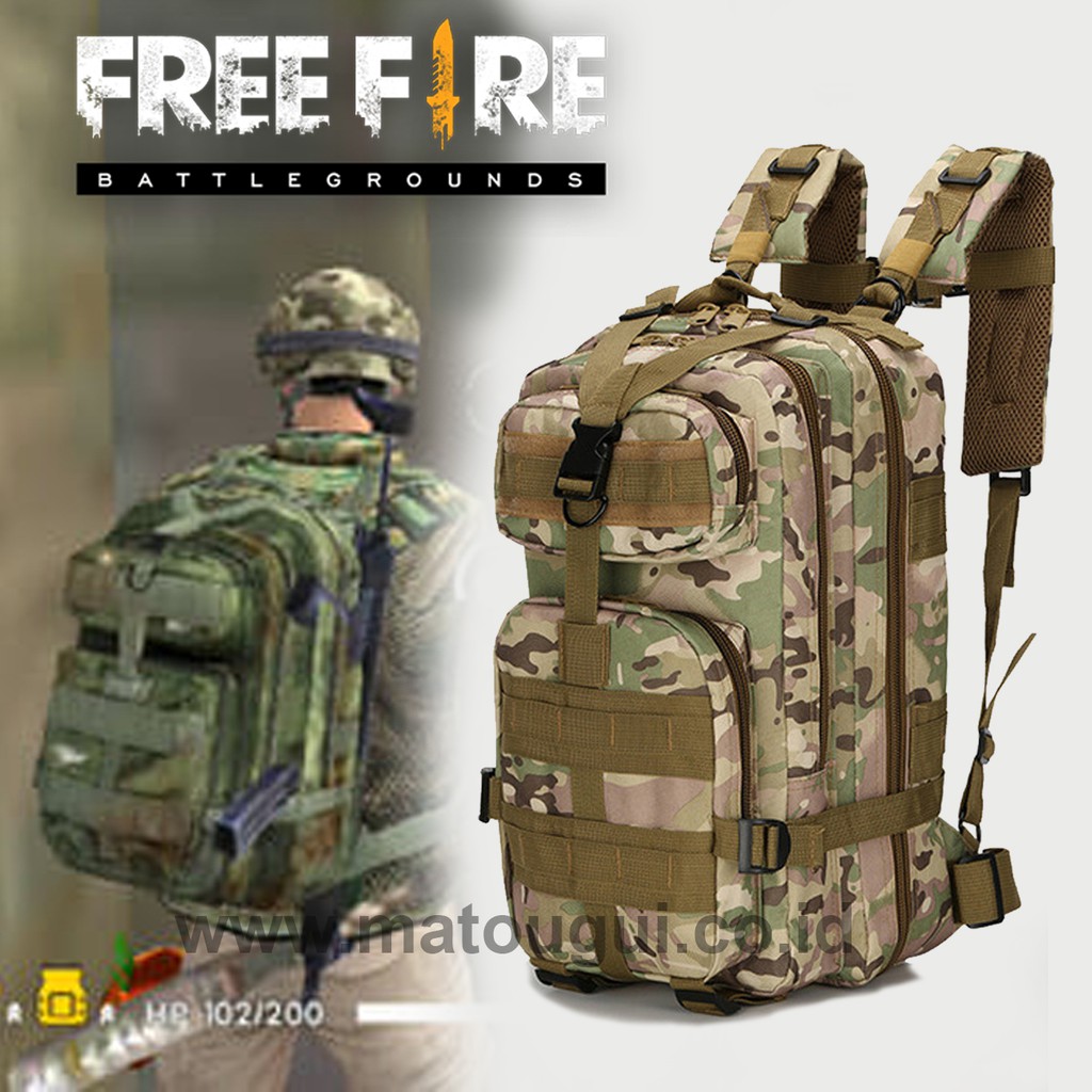 Tas Ransel Free Fire Kostum Costplay Pubg Ransel Rs3p Backpack Tas Multifungsi