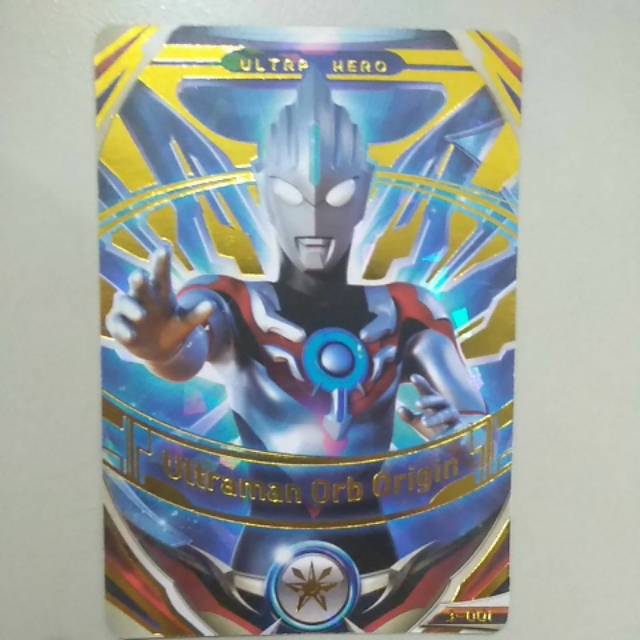 Kartu ultraman fusuon fight ur ver.3 no.1 ultraman orb origin