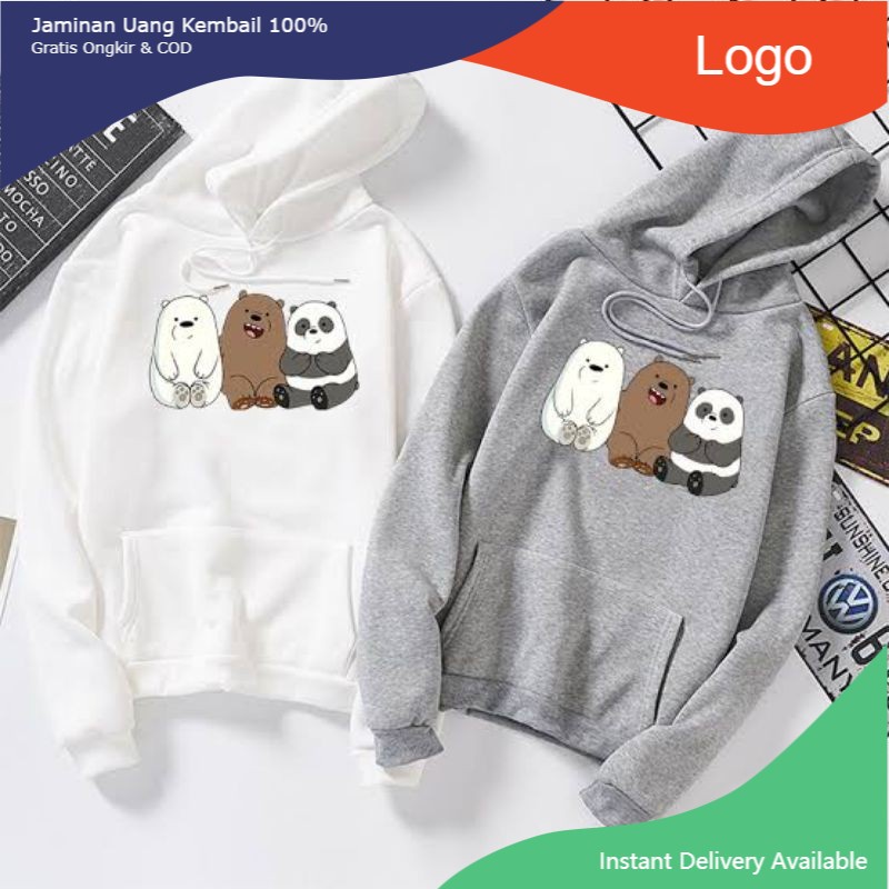 Sweeter Wanita Sweeter Wanita Sweater Cewek  Sweeter Lucu 3 Panda Fashion Wanita Sweater Hoodie Wani