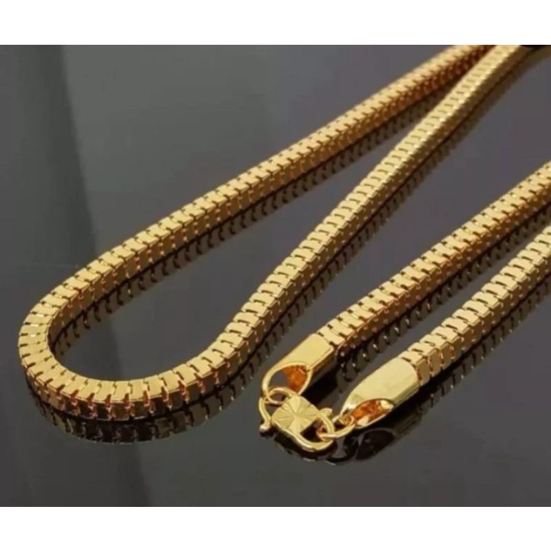 Kalung wanita model milano mewah gold titanium asli