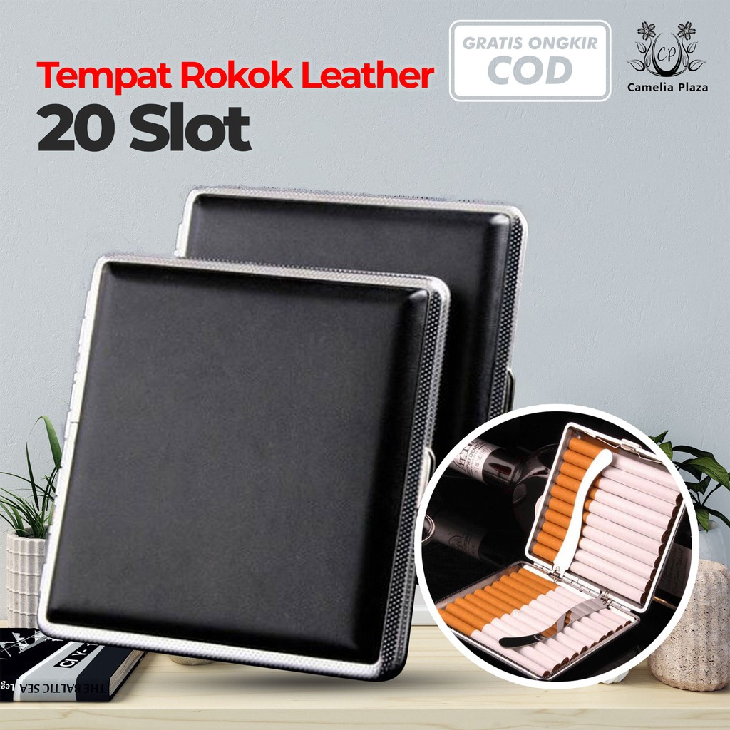 Tempat Rokok  Murah Leather Case 20 Slot Kotak  Rokok  