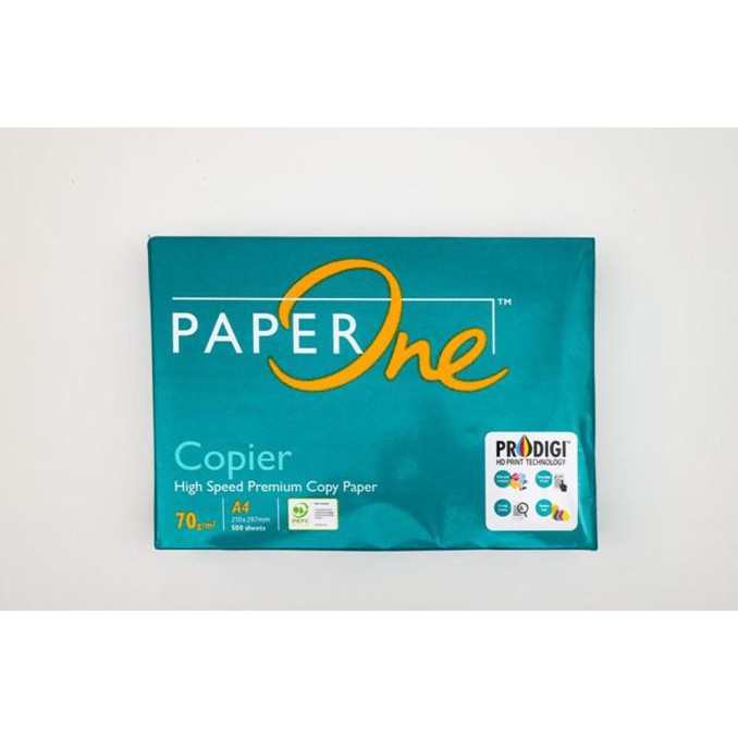

PaperOne Kertas Fotocopy A4 70gr - 1 Rim (500lbr) Kode 1216