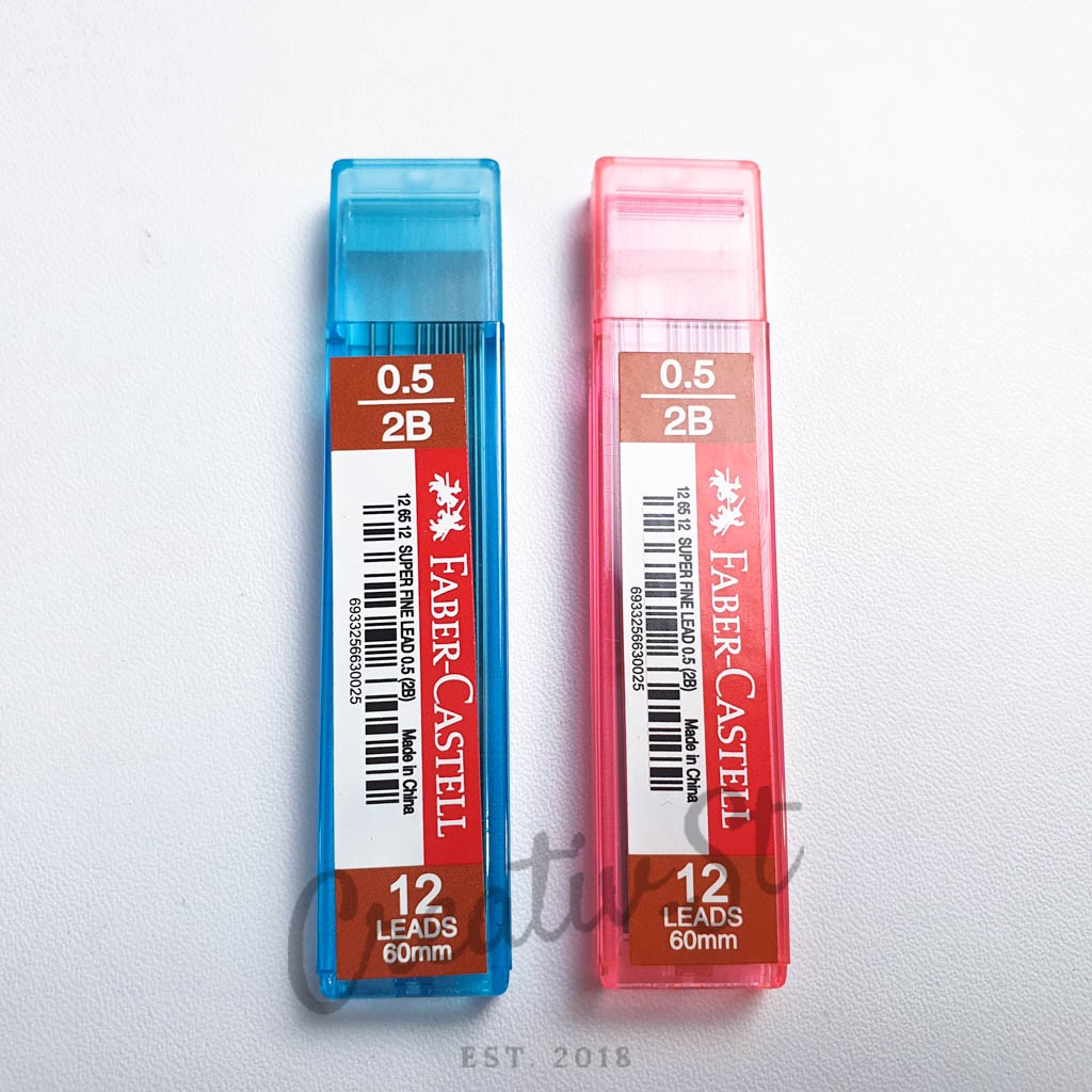 

FABER CASTELL Isi Pensil Mekanik 12 Lead Superfine Eco 2B 0.5 Mm Tube Pencil Lead