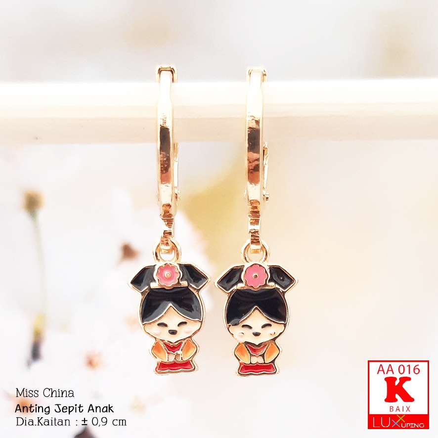 AA 016 Anting Anak Lucu Princess Negara Perhiasan Set Xuping Korea Aksesoris Anak Meilyn Luxx Xuping