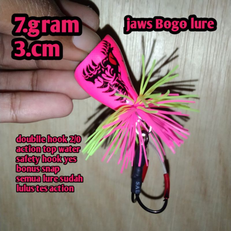 jaws frog Bogo lure umpan casting gabus dan Toman/tomang