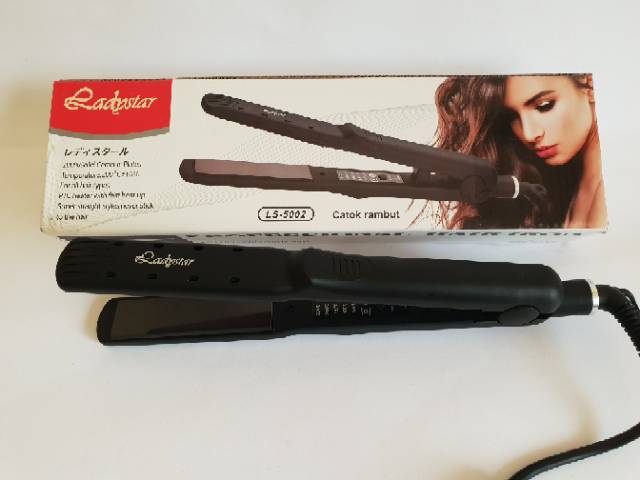 Ladystar Ls 5002 Alat Catok Rambut Keramik 2in1 Lurus Rebonding Curly Keriting Blow Original Murah