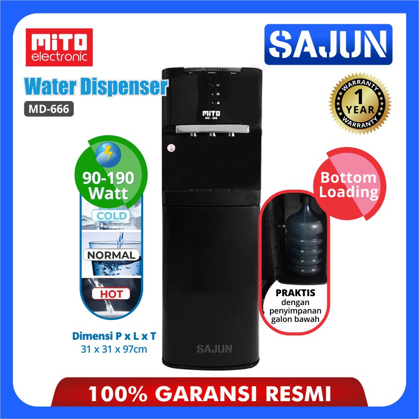 Mito MD-666 Water Dispenser Galon Bawah MD666