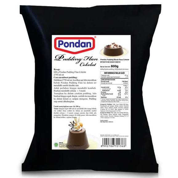 

Pondan Pudding flan cokelat (bulky)