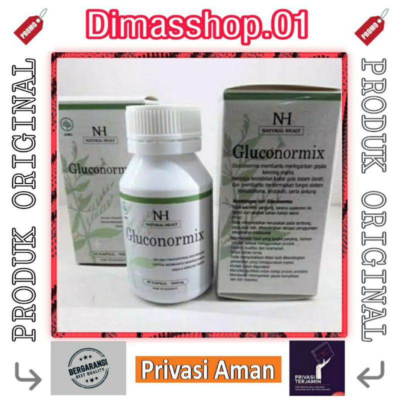 OBAT DIABETES GLUCONORMIX ASLI ORIGINAL 100%  OBAT KENCING MANIS