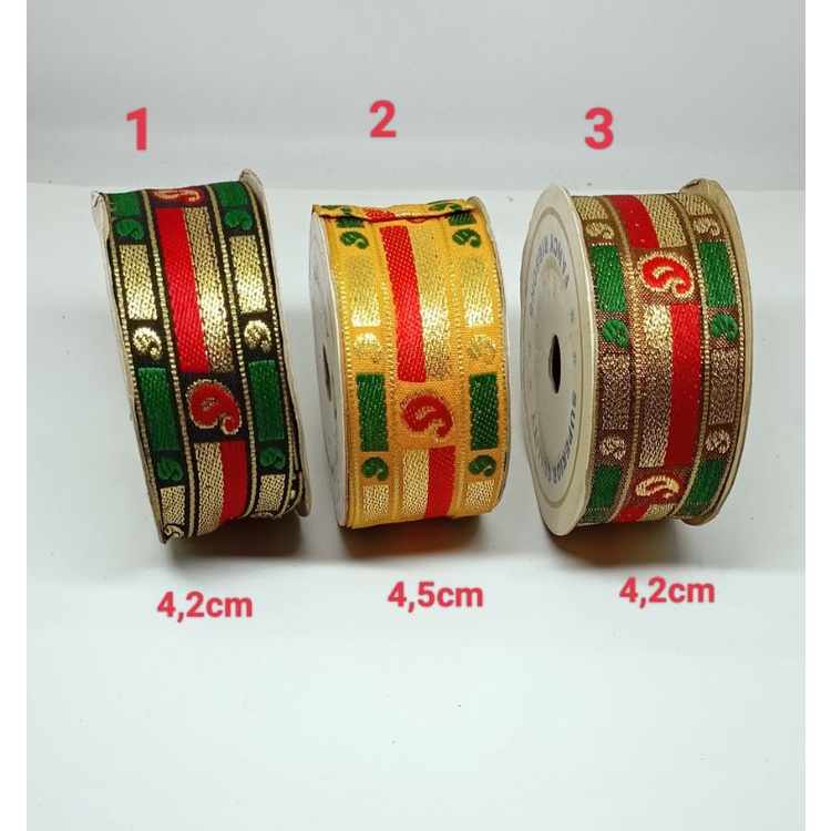 PITA / RENDA INDIA LEBAR:4,2CM DAN 4,5CM ( ISI:-/+10 YARD )