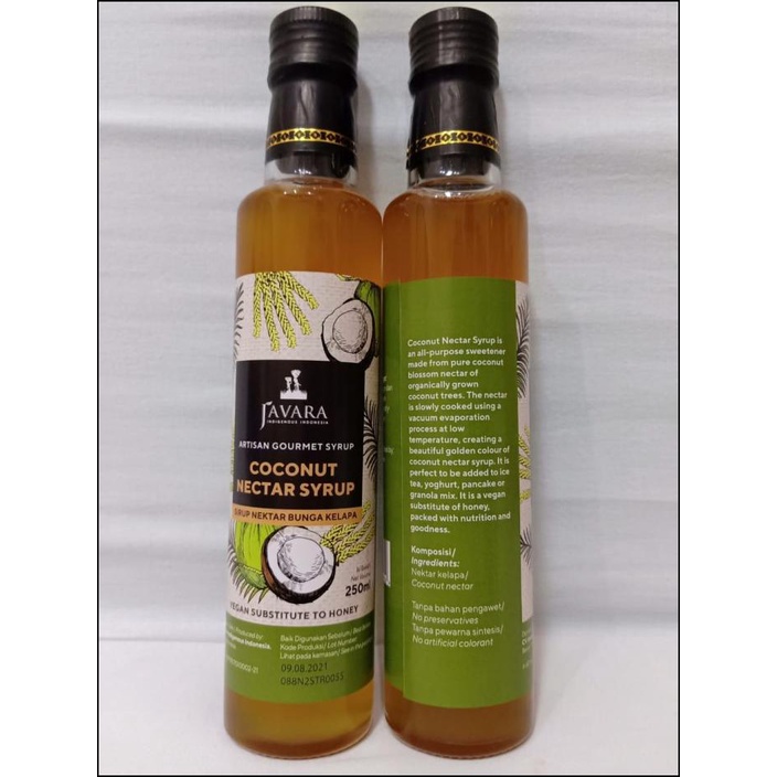 

JAVARA - SIRUP NEKTAR BUNGA KELAPA - COCONUT NECTAR SYRUP - 250 ML