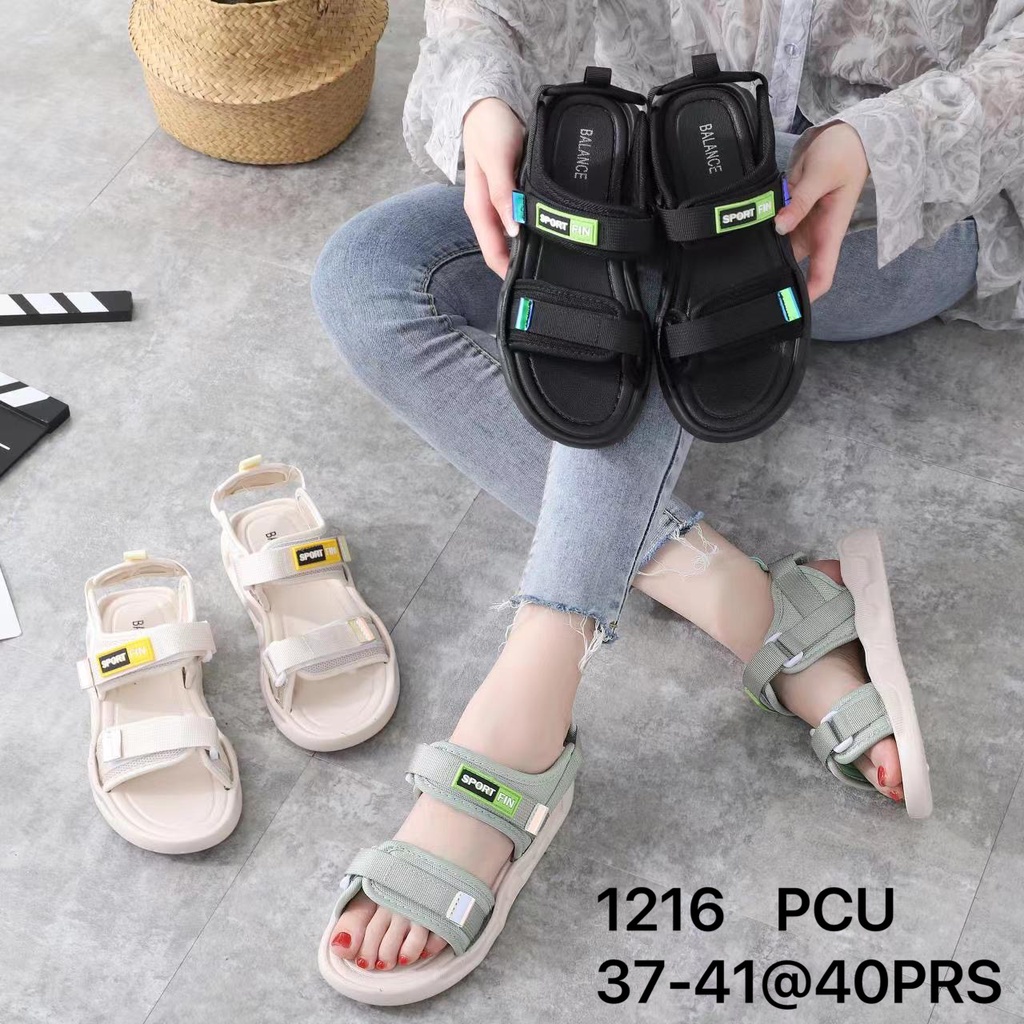 (COD) Sandal Gunung Jelly Import Sol Tebal Lembut Balance  6625/1216