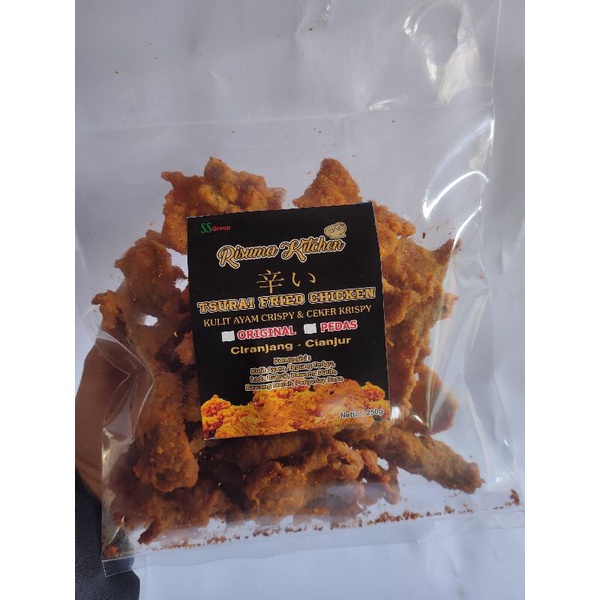 

kripik kulit ayam crispy//450gr original