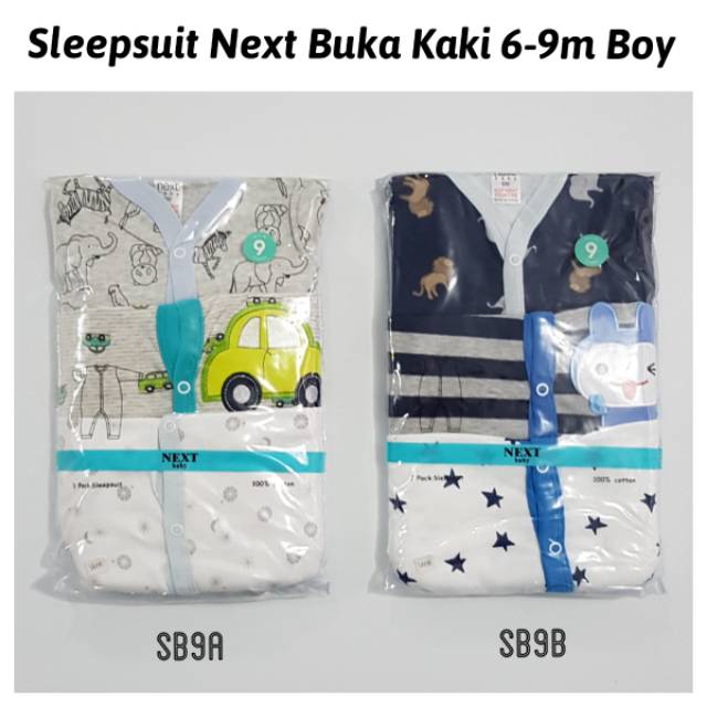 Sleepsuit Bayi Buka Kaki Baju Tidur Piyama Baby Jumper Panjang 3 6 Bulan