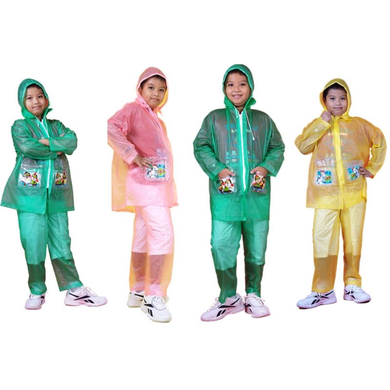 Jas Hujan Anak Jaket Celana Setelan KIDD 602 Elmondo - Mantel Mantol Anak Setelan Murah Elmondo