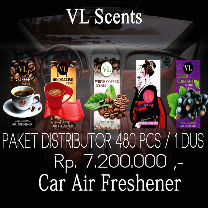 

VL SCENTS CAR FRESHENER PENGHARUM MOBIL DAN RUANGAN ( DISTRIBUTOR )