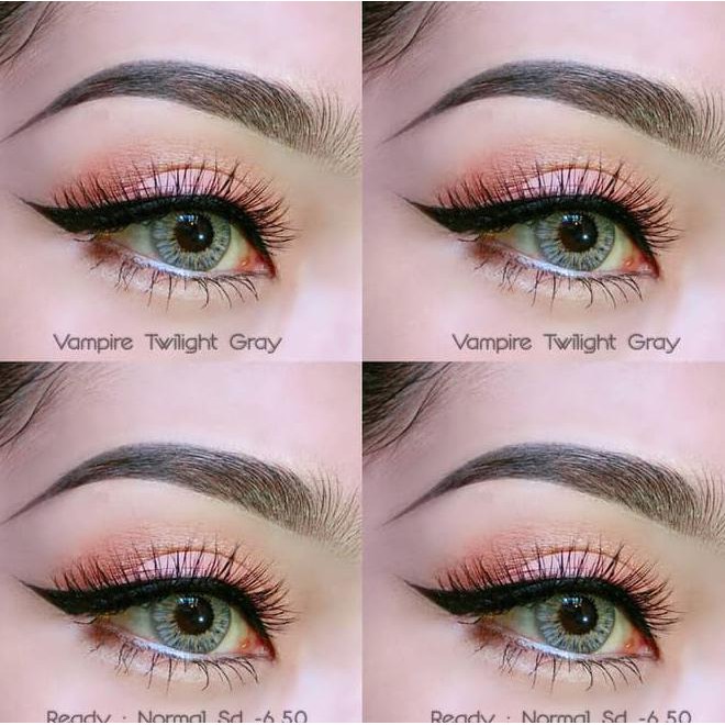 Original Softlens Prettydoll Vampire Twilight Grey / Abu - Abu Unit Promo