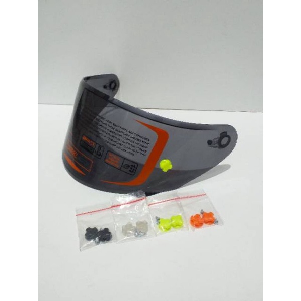 Flat visor iridium NHk RX 9 dan GM racepro merk handarb plus post