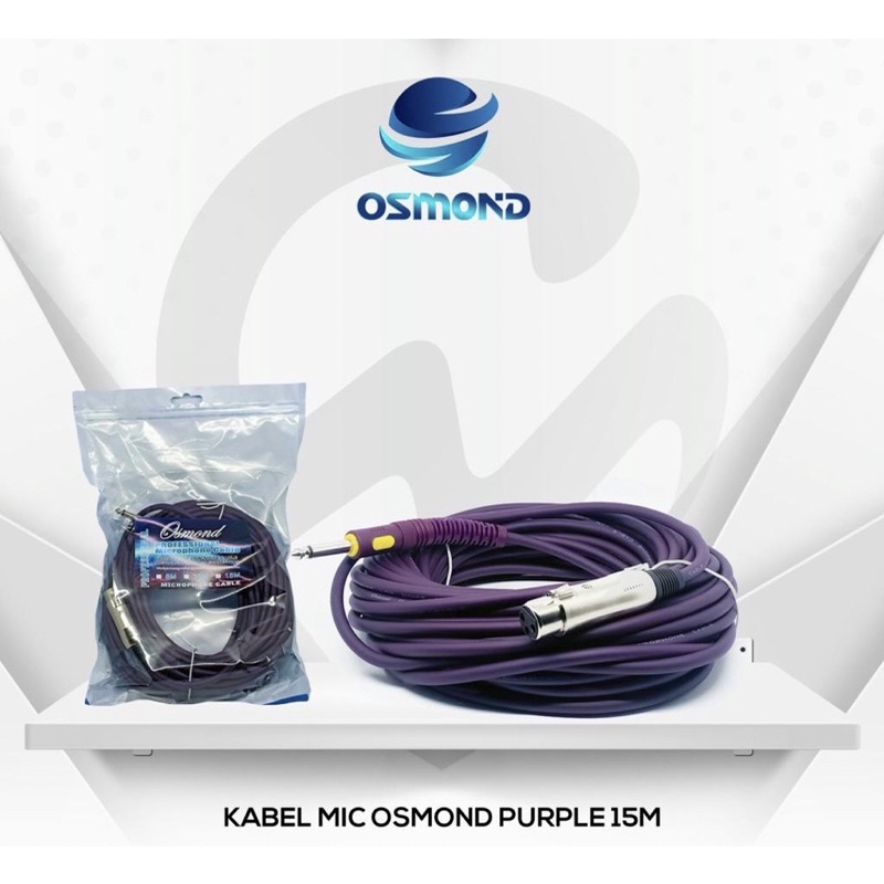 KABEL MIC OSMOND PURPLE 15 meter
