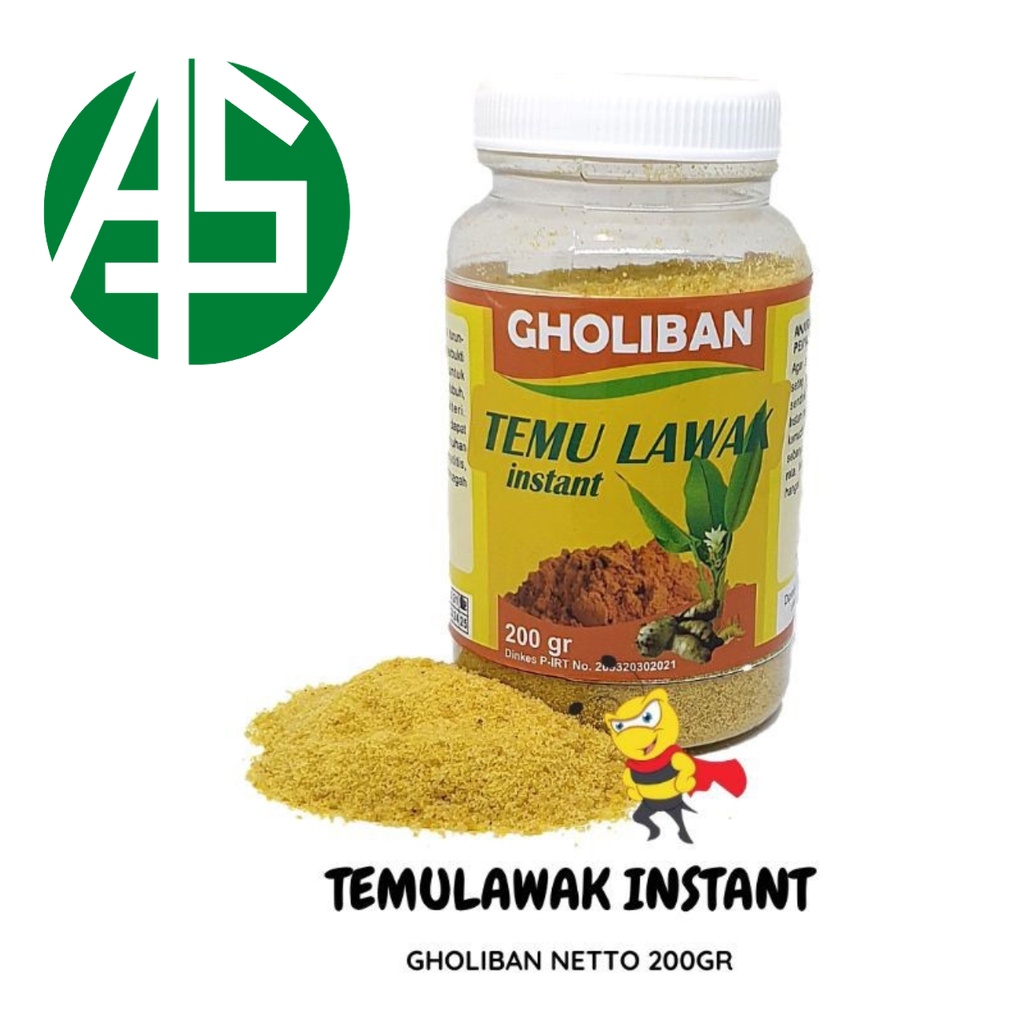 

TEMULAWAK INSTAN / SEDUH GHOLIBAN 200GR ORIGINAL (KEMASAN BARU)/Temulawak Instan / Seduh Gholiban 200 gr Kemasan BOTOL