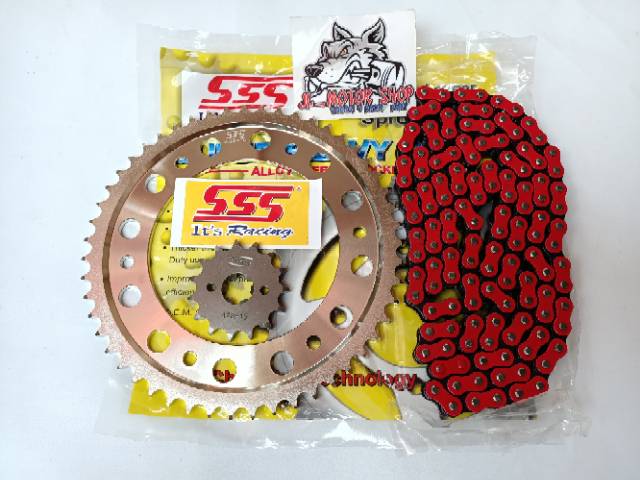 GIR GEAR SET GEARSET SSS 428 VIXION OLD VIXION NEW R15 OLD V1 V2 XABRE JUPITER MX KING BYSON DLL