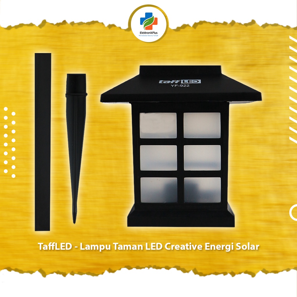 Dekorasi Outdoor: Lampu Perkarangan Taman LED Energi Solar TaffLED