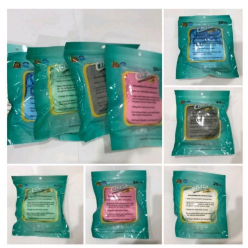 Masker Duckbil Chasa Embos Isi 20 pcs sachet