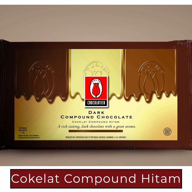 

Coklat Tulip Dark/White Compound 1kg