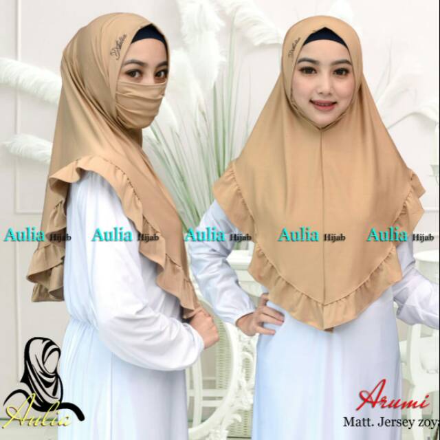 Hijab niqob arumi zoya/hijab instan niqob