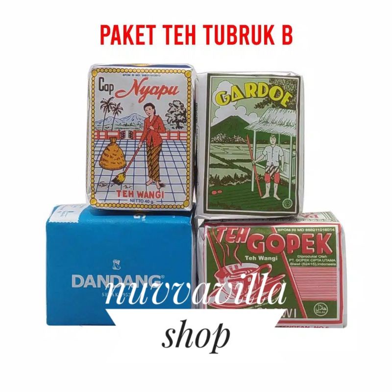 Paket 4 Teh Tubruk Oplosan Khas Solo