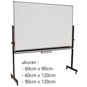 Papan Tulis / Whiteboard Magnetic pakai Kaki / Tiang Merk Sakura